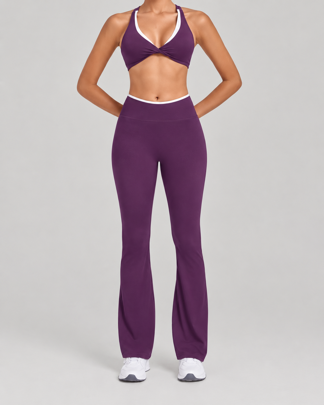 Set pantalon + top  premium MORADO